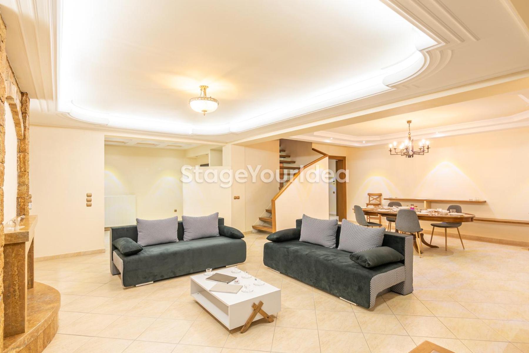 Luxury Appartment, Only 7 Minutes From Thessaloniki Airport And 15 Minutes From City Center ,For 8-23 People Also For Gatherings And Parties Neon Rysion 외부 사진