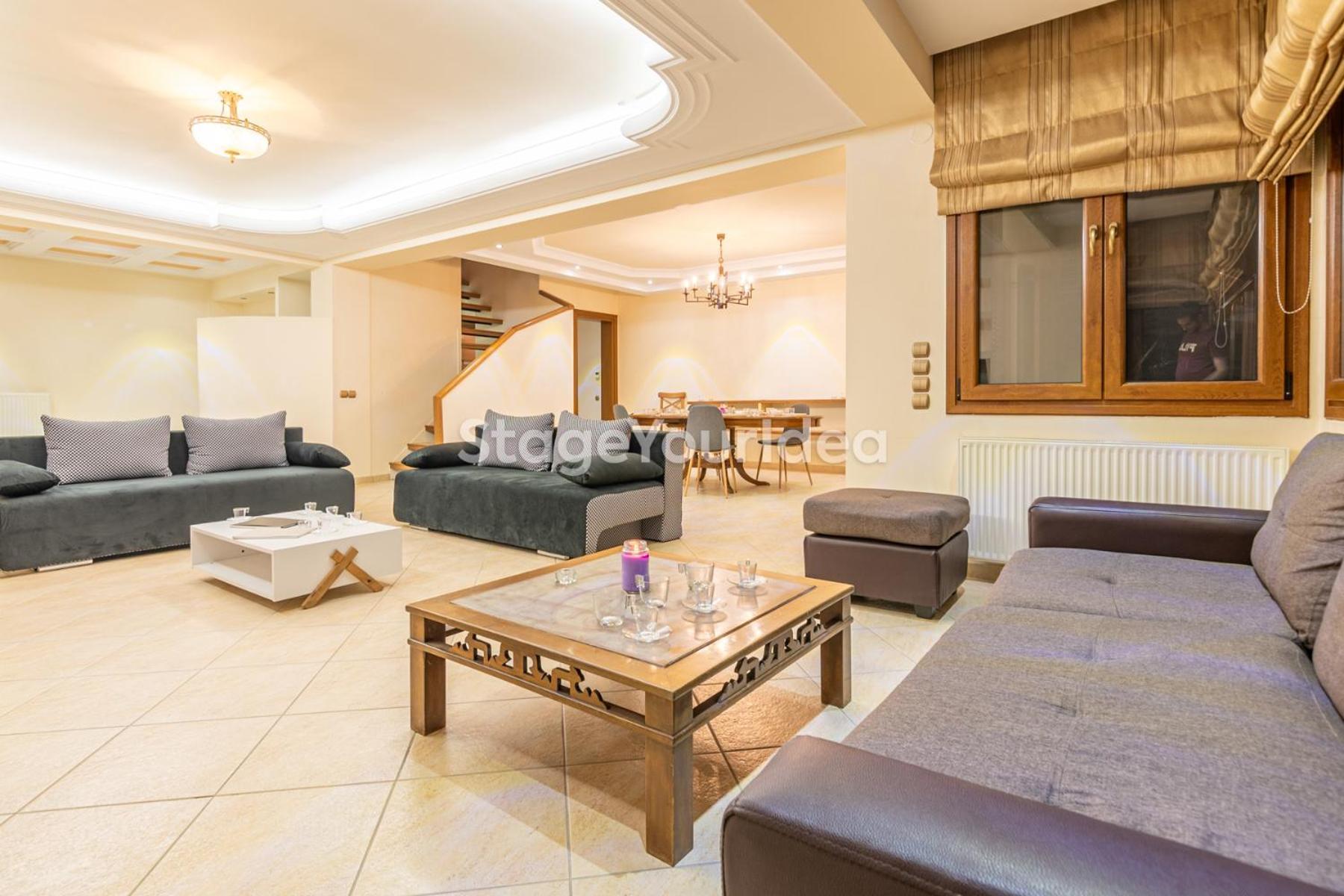 Luxury Appartment, Only 7 Minutes From Thessaloniki Airport And 15 Minutes From City Center ,For 8-23 People Also For Gatherings And Parties Neon Rysion 외부 사진